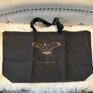 Freebird by Steven Burlap Jute Tote Bag Reusable Shoulder Straps